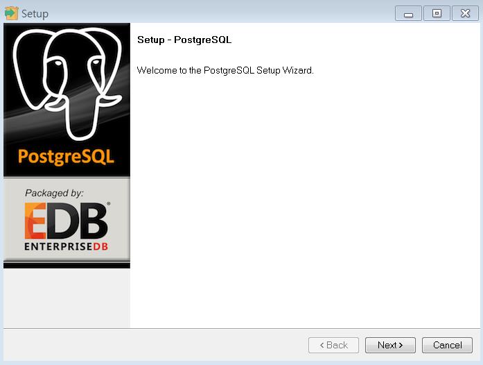 PostgreSQL install : 윈도우 설치