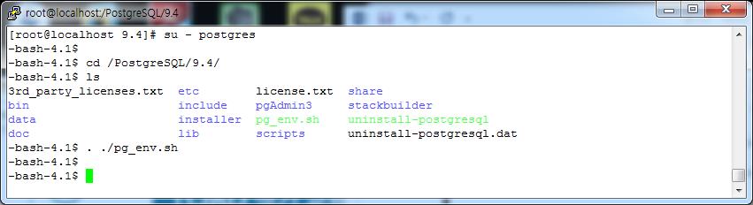 PostgreSQL install : 리눅스