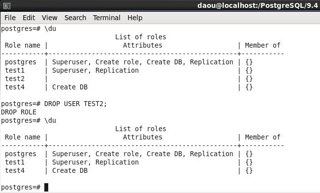 PostgreSQL-ALTER USER 변경 및 삭제
