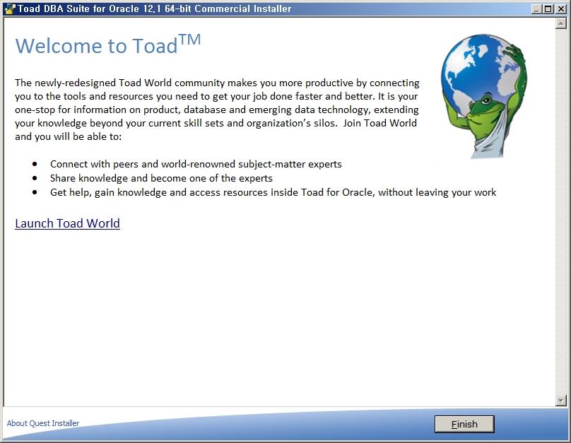 Toad for Oracle Install